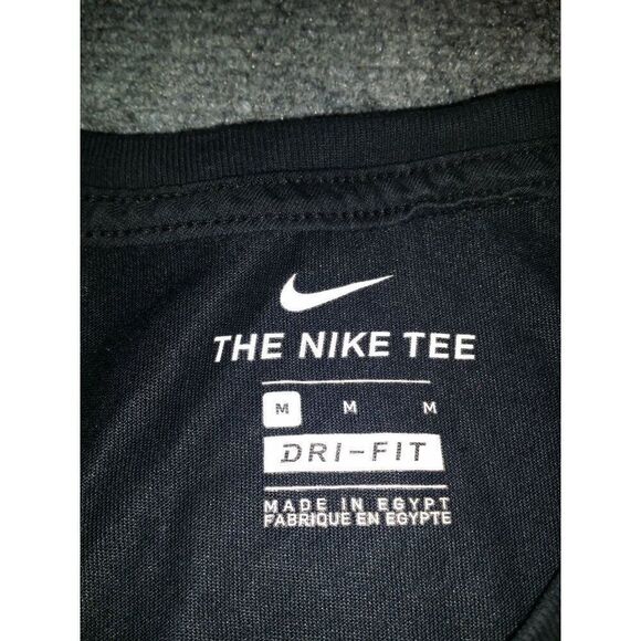Nike Dri-Fit Just Do It Swoosh Basketball Tshirt Men Sz M Black Graphic Print - Picture 6 of 7